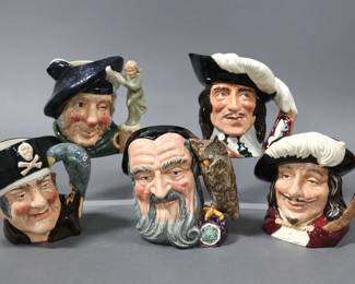 Over 100 Royal Doulton Figural Mugs
