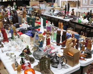 The tables and shelves are loaded! 