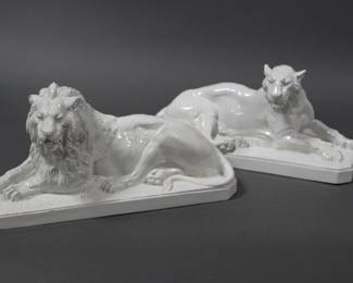 Italy Mottahedeh Lion and Lioness