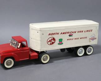 Structo Metal Toy Moving Van