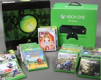 Several Xbox Consoles and games