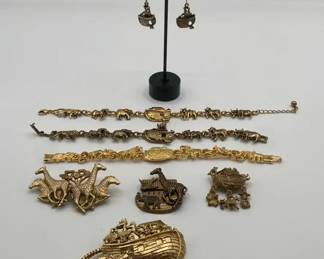 Ark and Animals Jewelry Collection with Bracelets and Pins