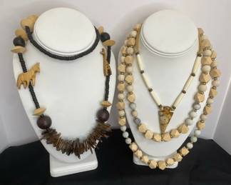 Wooden Beaded Necklaces