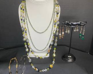 Long Beaded Necklaces Bracelets and Earrings