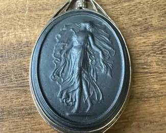 Wedgwood Sterling Silver Basalt Stoneware Cameo Pendant