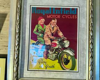 MOTOR CYCLES ART ROYAL ENFIELD GLORY OF YOUTH