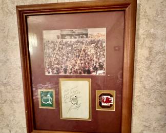LOU HOLTZ SIGNED ART MASTERS, USC