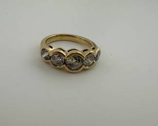 14K diamond ring