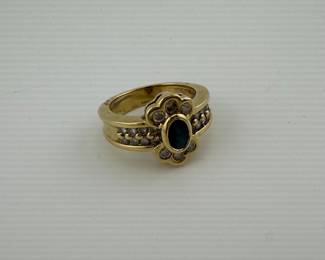 10k gold diamond ring