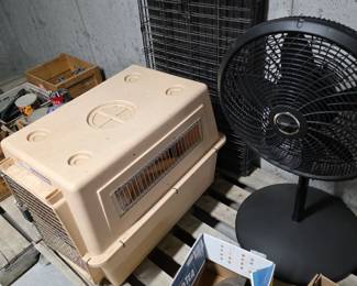 Dog kennel, Floor fan,