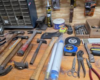 Hammer, Water Filter, Pliers, Tape Measure