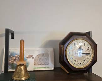 Brass bell, Octagon clock