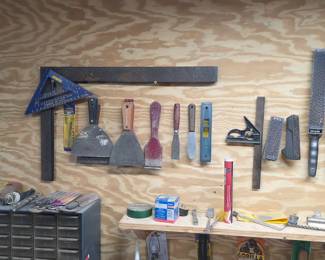 Square, T-Square, Putty Knife, Scraper