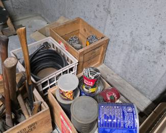 Nails, Screws, Wooden Boxes, Heavy Duty Electric Cord for Welder