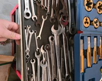 Tool Chest with Tools, Open End wrenches