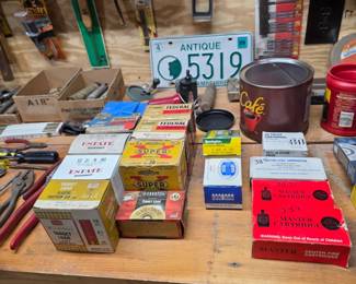 Ammunition: 12ga, .38, 7.62, .357, .22, Bore Sight Laser, License Plate