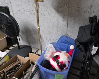 Christmas Decorations, Floor Lamp, Camp Chairs