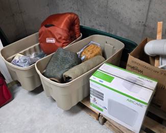 Sleeping Bag, Moving Blankets, Humidifier