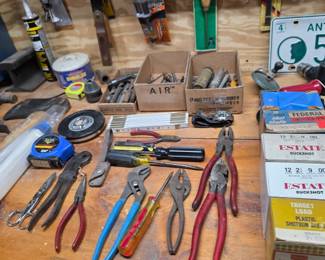 Pliers, Workbench Tools and supplies