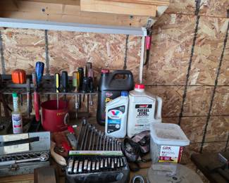Open End Wrenches, Screwdrivers, workbench tools