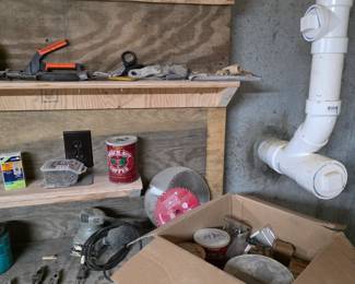 Workbench Tools and Supplies, Nails, screws, Saw Blades