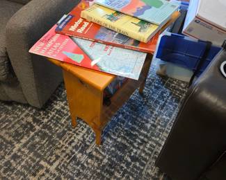 Magazine rack, end table, side table, maps