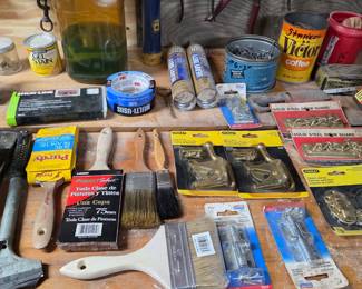 Workbench Supplies, Belt Sander, Screws, Nails, Hardware