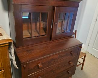 American Empire style secretary desk and bookcase