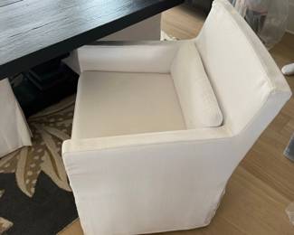 Restoration Hardware "Low Belgian" Slipcovered Dining Chair