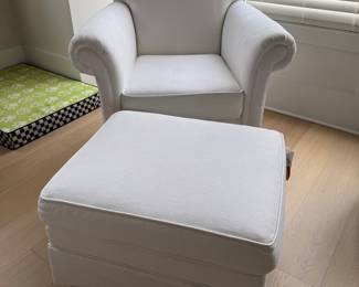 Pottery Barn Kids Comfort Swivel Rocker & Ottoman Set