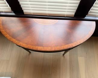 Ethan Allen "Newman" Federal Style Demilune Console Table