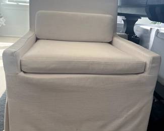 Restoration Hardware "Low Belgian" Slipcovered Dining Chair