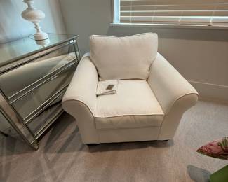 Pottery Barn Pearce Roll Arm Upholstered Armchair