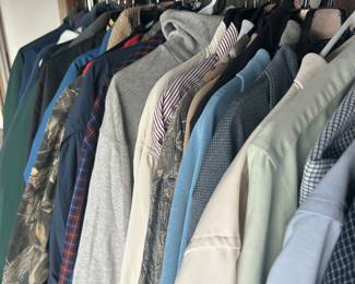 Small assortment of quality brand men’s clothing 