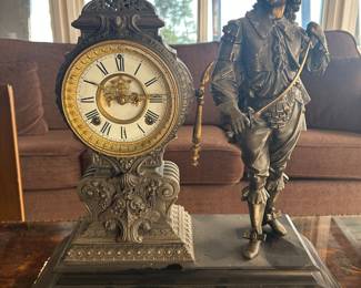 Ansonia "Don Juan" Statue Clock