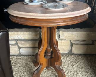 Marble top side table 