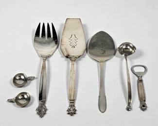 (7pc) Georg Jensen Sterling Serving Pieces
