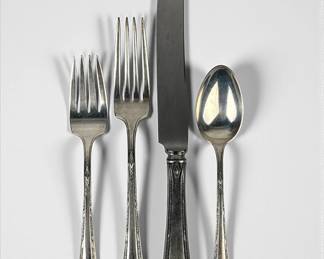 (43pc) Towle "Chased Diana" Sterling Silver Flatware Set

