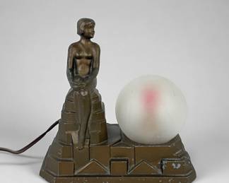 Frankart Style Art Deco Figural Table Lamp
