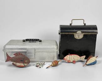 (2) Vintage Tackle Box & Lures
