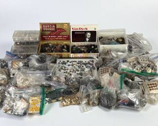 Large Lot Of Vintage Buttons
