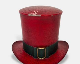 Antique Metal Top Hat Trade Sign
