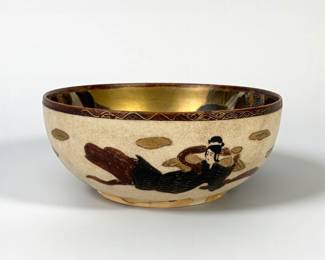 Antique Japanese Satsuma Porcelain Bowl
