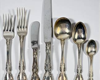 (75pc) Gorham Melrose Sterling Silver Flatware Set
