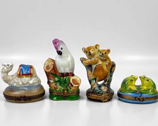 (4) Limoges Trinket Boxes (B)
