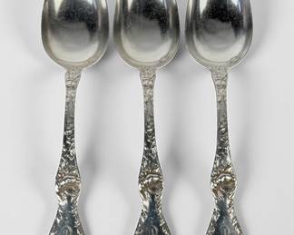 (3) Reed and Barton Le Cinc Fleur Sterling Spoons

