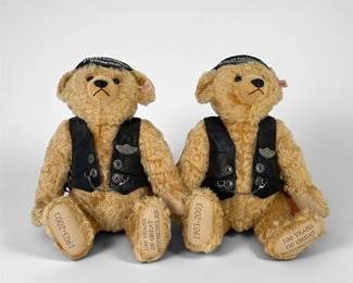 (2) Steiff Harley Davidson 100th Anniversary Teddy Bears
