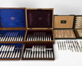 Group of MOP Handled Cutlery
