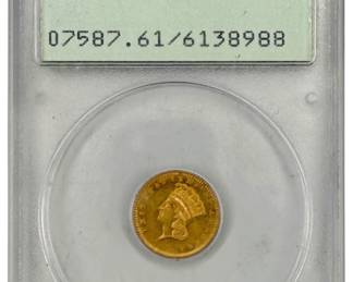 1886 Gold $1 Dollar MS61
