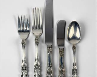 (76pc) Gorham Buttercup Sterling Silver Flatware Set
